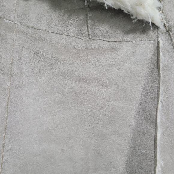 NWT JKT Vegan Sheepskin Vest Anthropologie Tan Pockets Hook and Eye Size XS - Picture 3 of 10